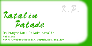 katalin palade business card